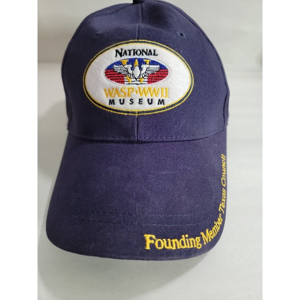 National‎ WASP WWII Museum Blue Hat Cap Adjustable Air Force Texas